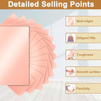 Silunkia 40 Sheets Pink Shimmer Cardstock 8.5 x 11 Crafts Paper, 75lb - Image 3