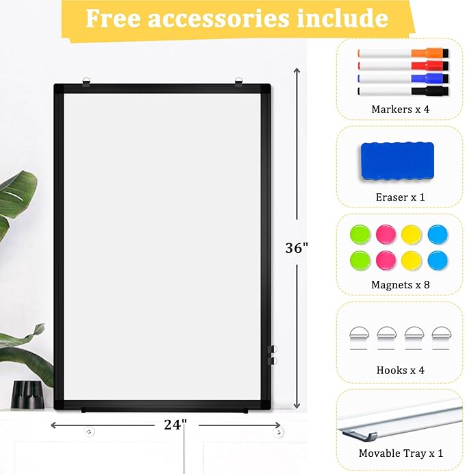 AMUSIGHT Double-Sided Magnetic Whiteboard - Image 6