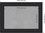 Amanti Art Black Framed Magnetic Board 21x29 Medium Vision Board - Image 2