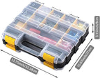 AIDY-PRO Hardware Organizer Box 34 Compartments Small Parts Organizer - Image 5