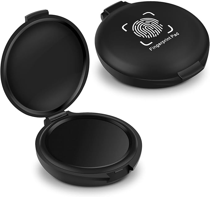 ERKOON 2 Pack Fingerprint Ink Pads, Thumbprint Ink Pad by ERKOON