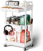 Sorgion 3 Tier Rolling Cart Organizer, Laundry Room Bathroom Organizers and by Sorgion