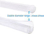 QCSIW 50ft 1 Inch White Cable Sleeve – Split Wire Loom Tubing Cord Protector – - Image 9