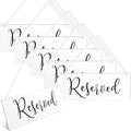 Blulu 6 Pcs Reserved Signs for Wedding Chairs Acrylic Tag Hanging by Blulu