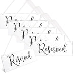 Blulu 6 Pcs Reserved Signs for Wedding Chairs Acrylic Tag Hanging by Blulu