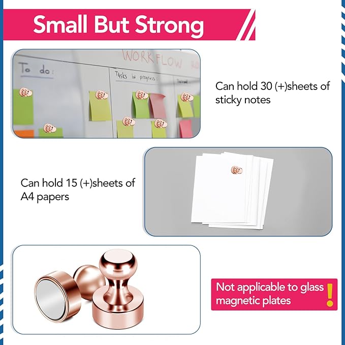 LOVIMAG Fridge Magnets 18Pcs Refrigerator Whiteboard Small Strong Magnet - Image 5
