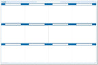 Sky Blue 12 Section Task, Objective and Goals Planning System Horizontal 32" - Image 2