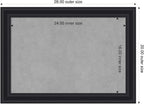 Amanti Art Black Framed Magnetic Board 20x28 Medium Vision Board - Image 2