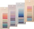 Potanro 800 Pcs Sticky Index Tabs, 4 Sheets Strip Index Tabs, Writable Page by Potanro