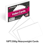KAISA Blank Index Card 3"x5" Index Cards Flashcards, Heavy Weight Paper Made in - Image 3