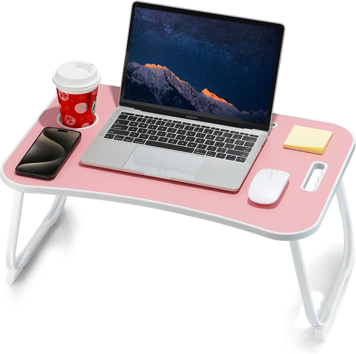ZEAPTAC Laptop Bed Desk, Foldable Lap Desk, Portable Lap Table, Laptop Stand ...