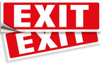 iSYFIX Exit Signs Stickers – 2 Pack 12x4 Inch – Premium Self-Adhesive Vinyl by iSYFIXPREMIUMSIGNS