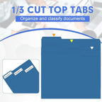 File Folder, HERKKA 30 Pack 1/3 Cut Tab File Folders, File Folders Great - Image 3