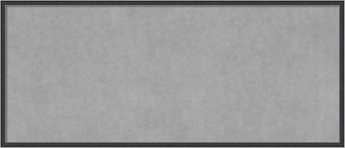 Amanti Art Black Framed Magnetic Board 21x49 Oversize Vision Board by AmantiArt