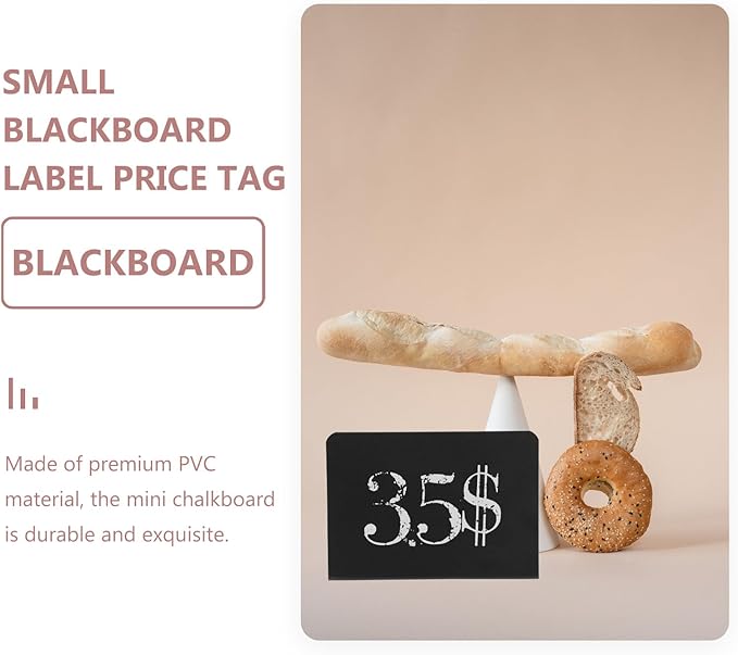 VILLCASE 10pcs Shaped Mini Blackboards Desktop Message Signs - Image 2