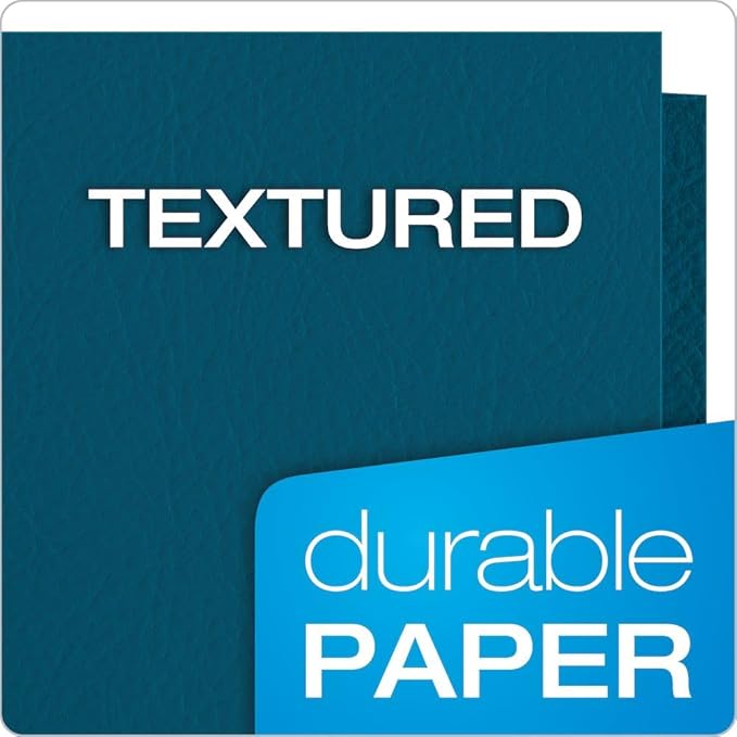 Oxford Twin-Pocket Folders, Textured Paper, Letter Size, Holds 100 Sheets - Image 4