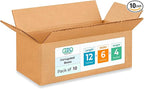 Medium Moving & Shipping Boxes 12x6x4 inches by IDLPackaging