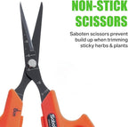 Saboten Fluorine Coated Angled Blade Trimming Scissors Orange PT-2 160mm - Image 4
