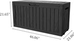 TARKARI 90 Gallon Lockable Resin Deck Box - Image 2
