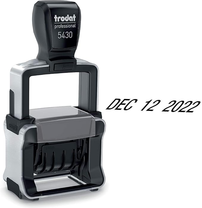 Trodat 5430 Professional Self-Inking Date Stamp by Maxmark