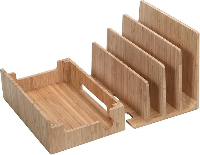 MobileVision Bamboo Charging Station & Multi Device Organizer Slim Version - Image 7