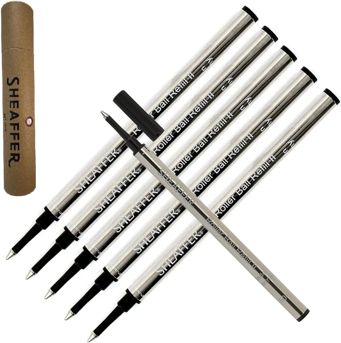 6 Sheaffer Slim Rollerball Refill for Valor, Agio, Prelude, intesity, VFM, Ta...