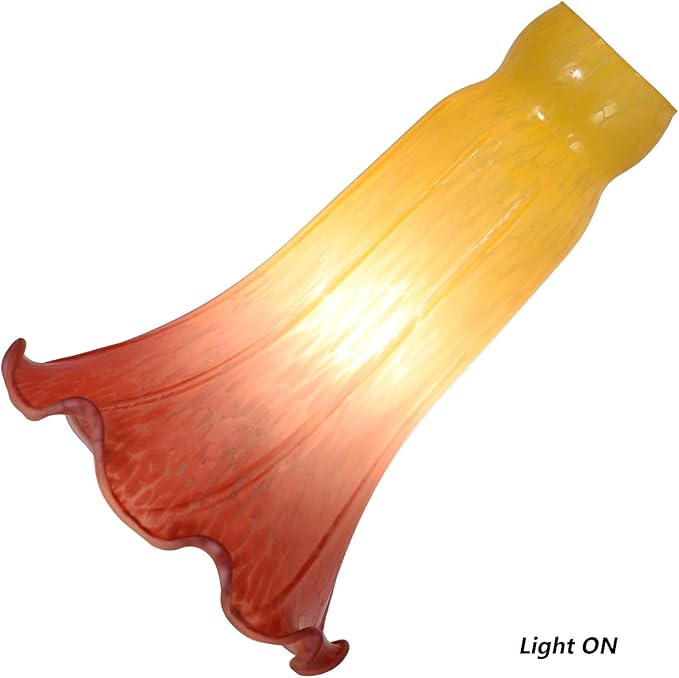 Bieye LS16 Lily Flower Blown Glass Lampshade - Image 2