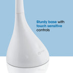 ottlite creative curves led desk lamp, white on a desk or shelf