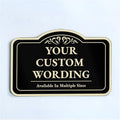 Custom Decorative Outdoor Metal Sign by SpeedyOrders