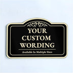 Custom Decorative Outdoor Metal Sign by SpeedyOrders