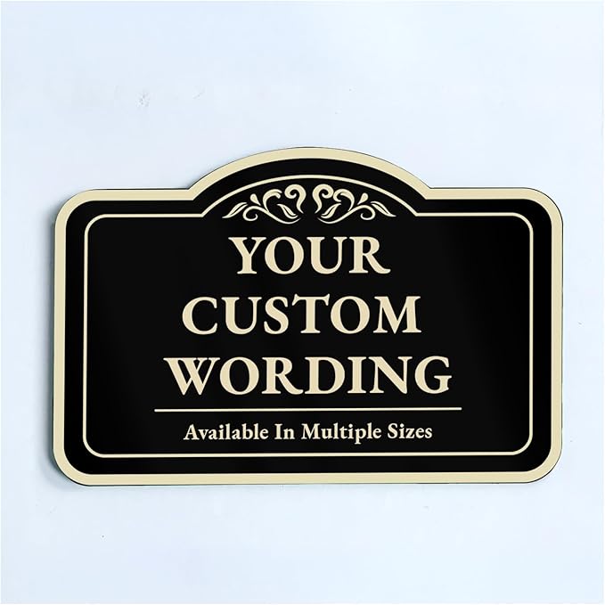 Custom Decorative Outdoor Metal Sign by SpeedyOrders