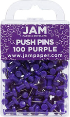 JAM PAPER Colorful Push Pins by JAMPaper