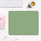 Auhoahsil Green Mouse Pad, 12 x 10 Inch Square Mousepad, 3mm Thick Rubber Mouse - Image 2