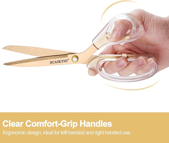 SCAIKTIG Acrylic Scissors Set, Office Scissors - Image 2