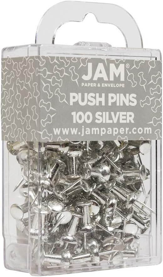 JAM PAPER Colorful Push Pins - Image 2