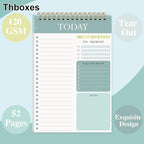 Thboxes 2 Packs To Do List Notepad, 104 Pages To Do List Notebook A5 Undated - Image 2