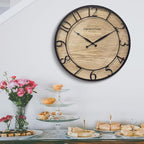 Presentime & Co 21" Farmhouse Series Wall Clock, Cottage Style, Vintage Design - Image 8