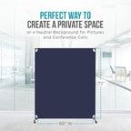 Steel-AID 50-inch Rolling Privacy Room Divider - Image 3