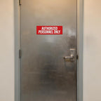 Anobell 10 Pack Authorized Personnel Only Sign Self Adhesive 9 × 3 Inch - Image 4