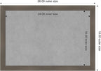Amanti Art Grey Framed Magnetic Board 18x26 Medium Vision Board - Image 3