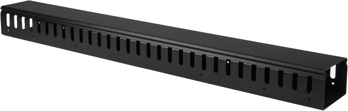 StarTech.com 3ft (1m) Vertical Cable Management Duct with Cover - 0U Open Slo...