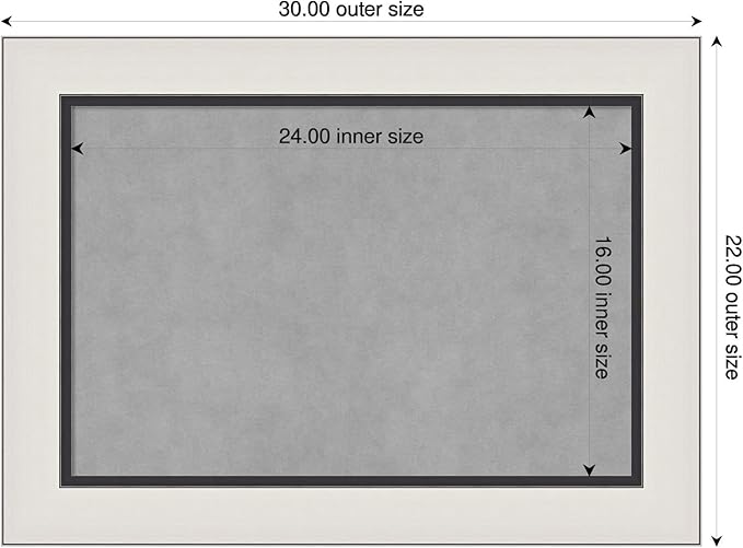 Amanti Art Silver Framed Magnetic Board 22x30 Medium Vision Board - Image 2