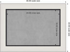 Amanti Art Silver Framed Magnetic Board 22x30 Medium Vision Board - Image 2