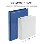 Samsill Economy 2 Inch Mini 3 Ring Binder, Made in The USA, Round Ring Binder - Image 9