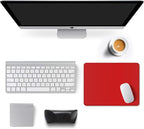 Auhoahsil Red Mouse Pad, 12 x 10 Inch Square Mousepad, 3mm Thick Rubber Mouse - Image 3