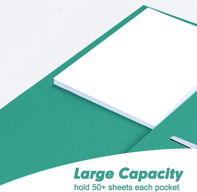 Two Pocket Folders, RAZCC 100 Pack 2 Pocket Folders Fit Letter Size Paper - Image 5
