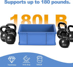 heavy duty part bins, stackable tool storage bin showing dimensions