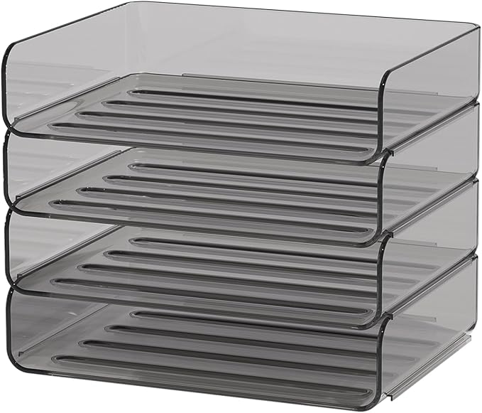 FANXIYQ 4-Tier Acrylic Paper Tray Organizer by Unknown