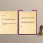 50 Thicker Stationery Vintage Antique Design Printing/Writing Papers 8.5 x 11 in - Image 2