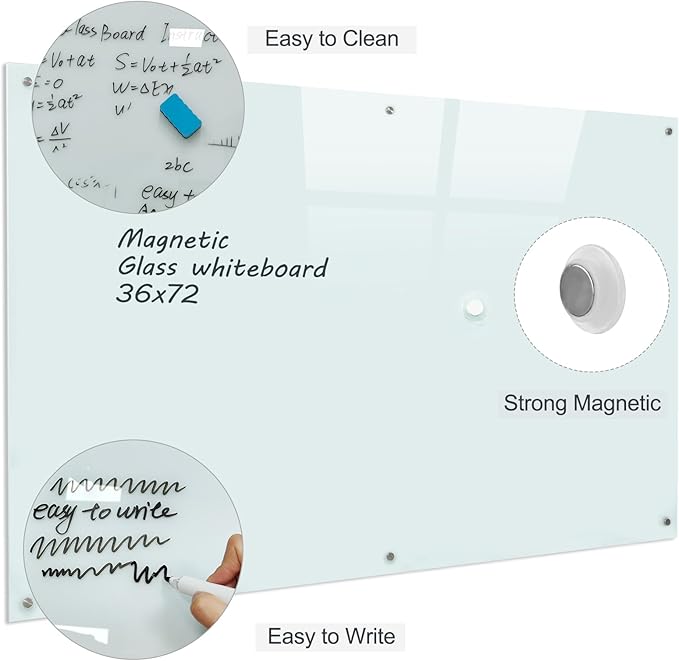 Gooderboard Glass Magnetic White Board - Image 4